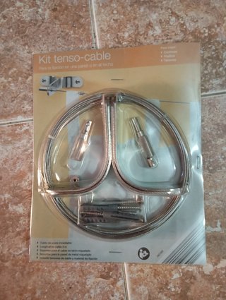 Kit tenso-cable para colgar cortinas