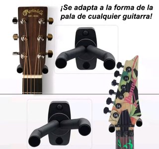 2x Soporte Pared Guitarra/Bajo Ajustable