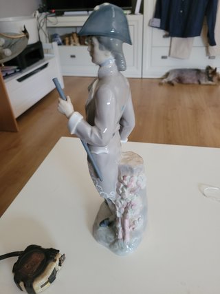 Figura Lladro Porcelana Caballero Bastón