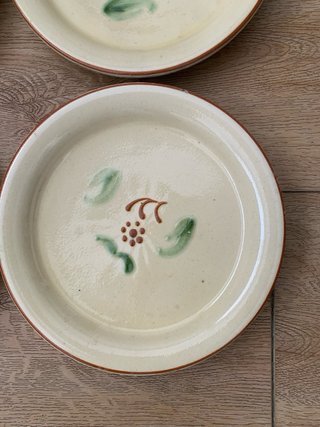 6 Piatti in Ceramica Tradizionale Vintage
