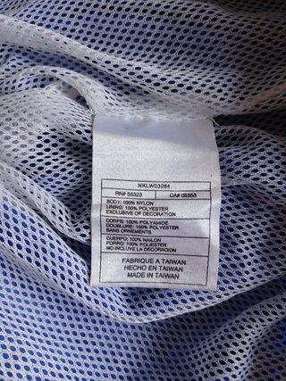 Giacca a vento Nike XL blu