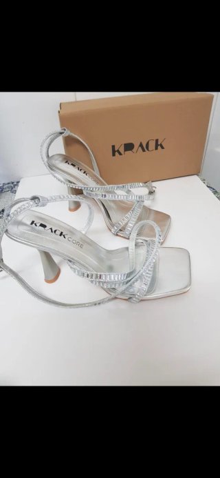 Sandalias Krack Plata Talla 38