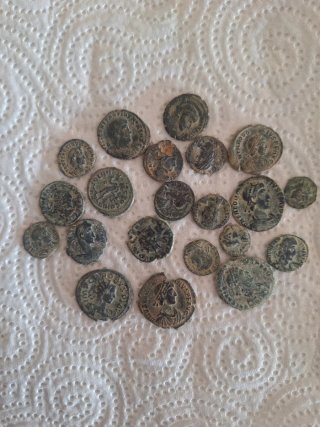 Lote monedas romanas antiguas