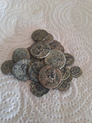 Lote monedas romanas antiguas