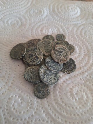 Lote monedas romanas antiguas