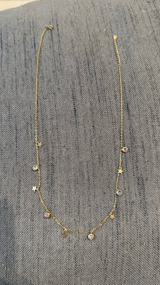 Collar plata de ley 925 chapada en oro