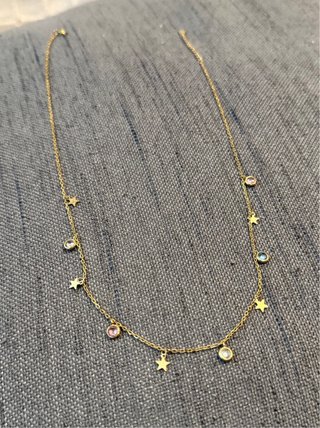 Collar plata de ley 925 chapada en oro
