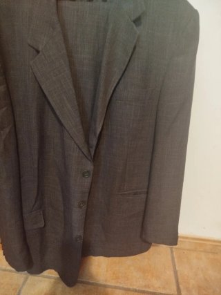 Traje azul con rayitas Talla 60