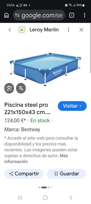 Piscina Bestway Steel Pro 2.21x1.50m