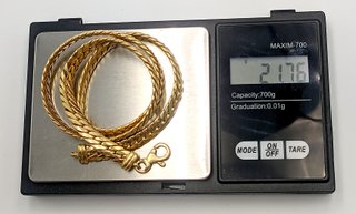 Gargantilla Serpiente de oro 18k, 21.76 g, 45 cm.