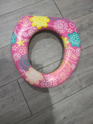 Adaptador WC infantil flores rosa