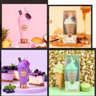 Brumas corporales Yummy! Set 4 a 8€ cada una