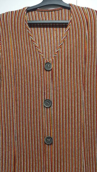 Vestido de rayas multicolor