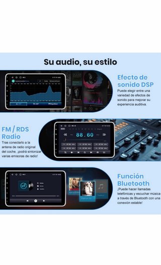 Radio Coche Junsun Android 15 10.1” Giratoria