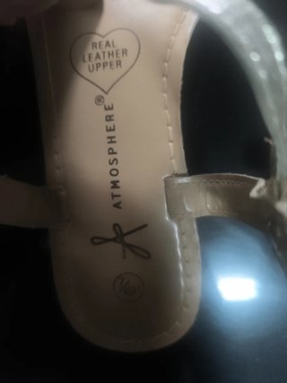 Sandalias Atmosphere Beige y Plata Talla 37
