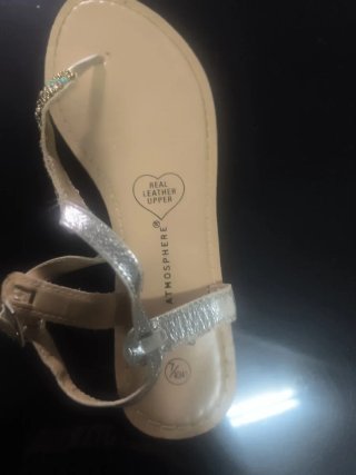 Sandalias Atmosphere Beige y Plata Talla 37