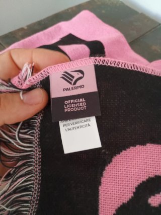Sciarpa Palermo Calcio Ufficiale Rosa Nera