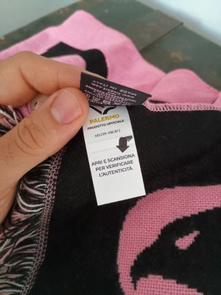 Sciarpa Palermo Calcio Ufficiale Rosa Nera