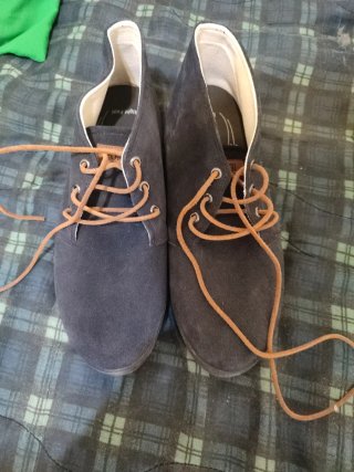 Zapatos Pompei Piel Azul