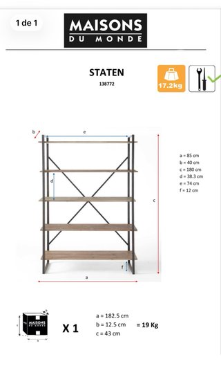 Estantería Industrial Maisons du Monde