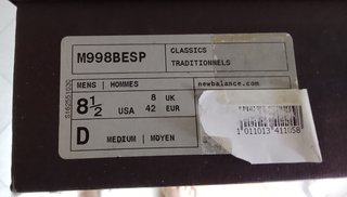New Balance M998 Horween Made in USA