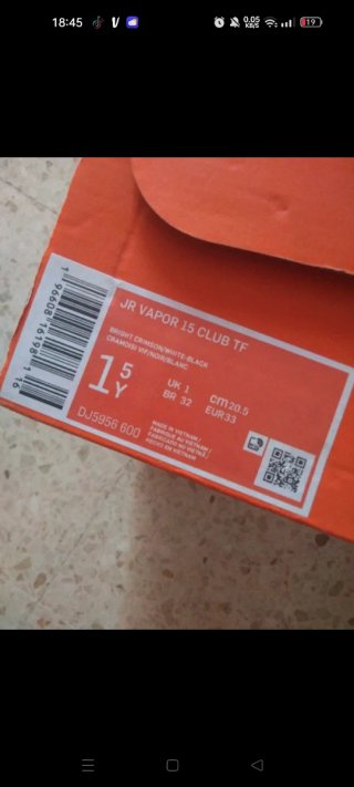 Zapatillas Nike niña rojas y blancas
