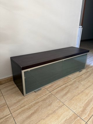 Mueble TV y Alacena Marrón/Gris 2 piezas