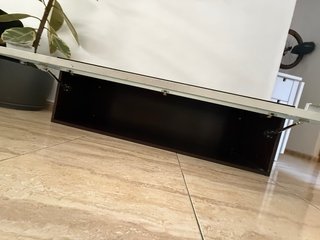 Mueble TV y Alacena Marrón/Gris 2 piezas