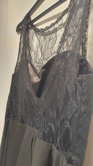 Vestido Negro Encaje Talla M