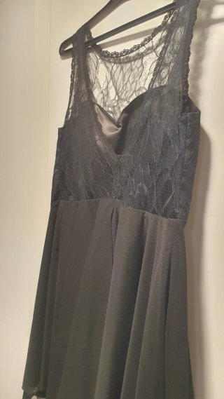 Vestido Negro Encaje Talla M