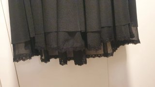 Vestido Negro Encaje Talla M