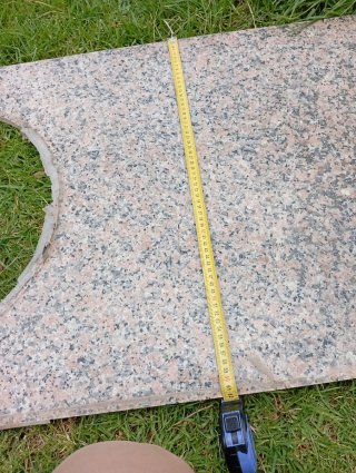 Encimera de granito para fregadero