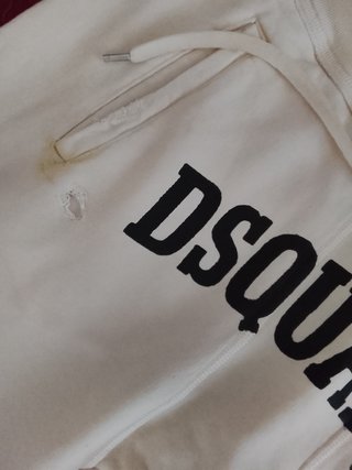 Dsquared2 Pantaloni Tuta Boy Scout Bianco