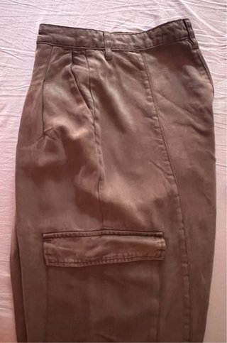 Pantalones cargo Desigual mujer negros/grises