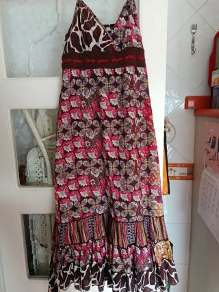 Vestido estampado mujer talla única