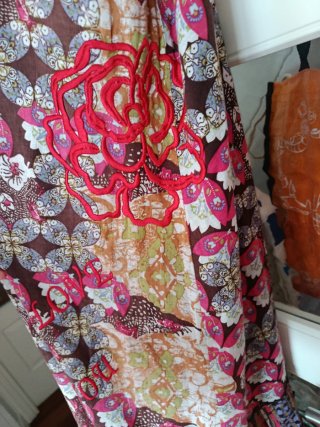 Vestido estampado mujer talla única