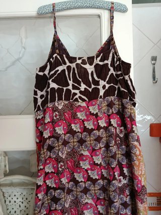 Vestido estampado mujer talla única