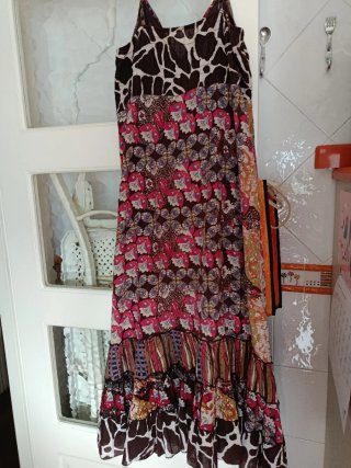 Vestido estampado mujer talla única
