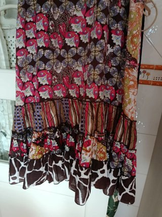 Vestido estampado mujer talla única