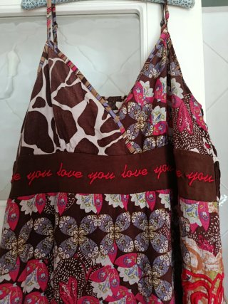 Vestido estampado mujer talla única