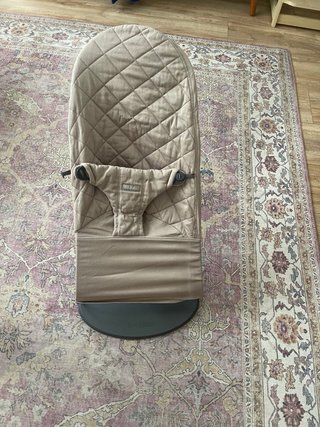 Hamaca bebé BabyBjörn gris cuadros Con 2 fundas