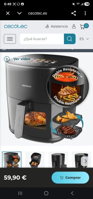 Cecofry DuoHeat 6500 Freidora de Aire