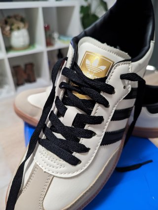 Zapatillas Adidas Samba Beige/Negro