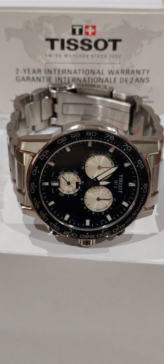 Tissot Supersport Chrono 45.5mm Negro/Plata