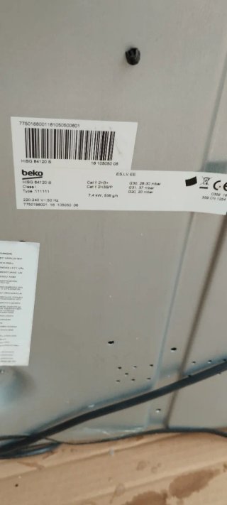 Placa de gas Beko con encendido eléctrico