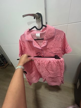 Pijama Rayas Rosas Talla s