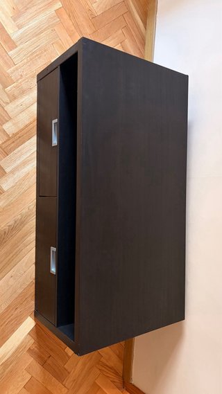 Mueble salón con 2 estanterías flotantes
