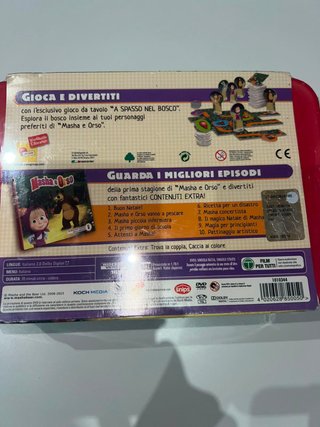 Masha e Orso - Scatola rigida DVD+ Stiker + Gioco