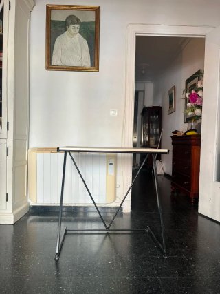 Mesa de estudio madera y metal