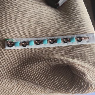 Pulsera Plata Baño Oro Turquesa